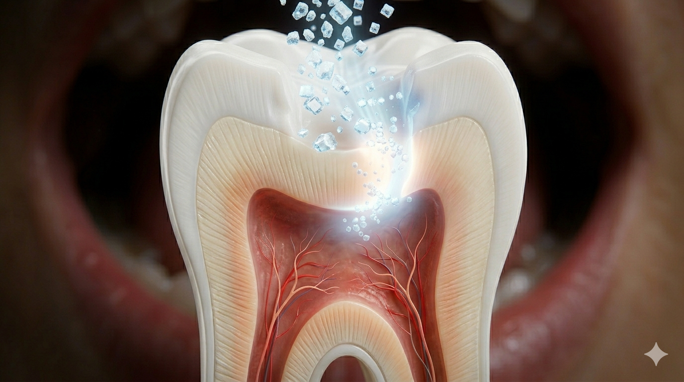 What Happens Inside a Tooth When You Eat Sugar